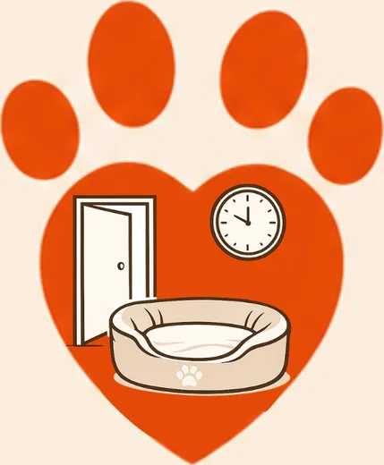 Ilustración corporativa sobre descanso del perro