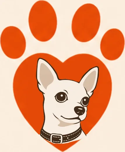 Ilustración corporativa de atención individual al perro